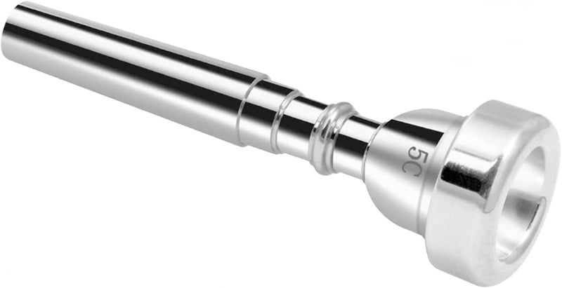 Cheerock 5C Trumpet Mouthpiece - Silver Plated Brass Compatible with Beginners and Professionals - Trumpet Accessories - Image 1